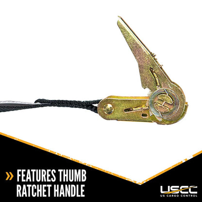 1 inch x 30 foot Black Endless Ratchet Strap image 4 of 9