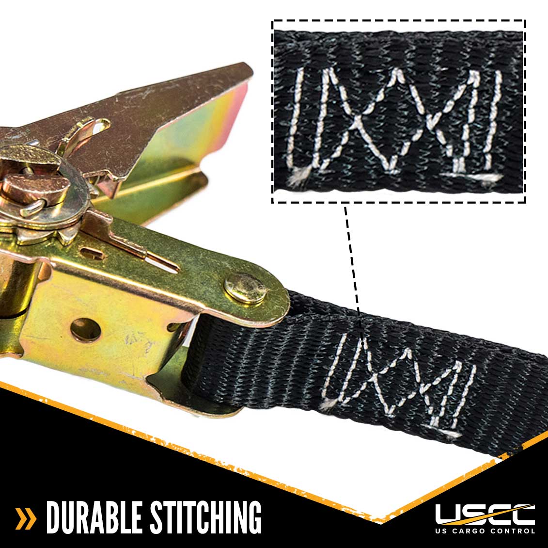 1 inch x 30 foot Black Endless Ratchet Strap image 7 of 9