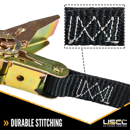 1 inch x 30 foot Black Endless Ratchet Strap image 7 of 9