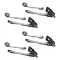 1 inch x 6 foot Rubber Coated Ratchet Strap w Wire Hooks 4 Pack image 1 of 7