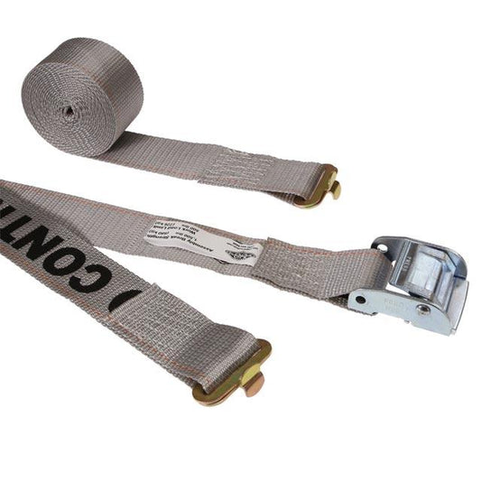 2 inch x 16 foot Gray Cam Strap w Butterfly Fittings image 1 of 3