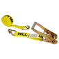 2 inch x 30 foot Yellow Ratchet Strap w Double JHook image 1 of 3