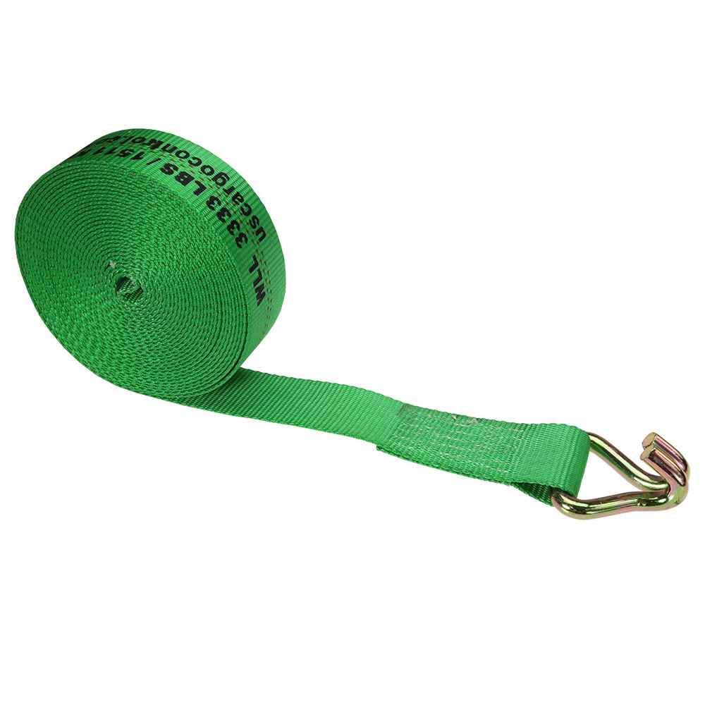 2 inch x 50 foot Winch Strap with Wire Hook