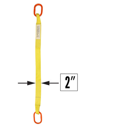 2 inchx12 foot (2 ply) Single Leg Nylon Sling w Master Link Both Ends image 2 of 2