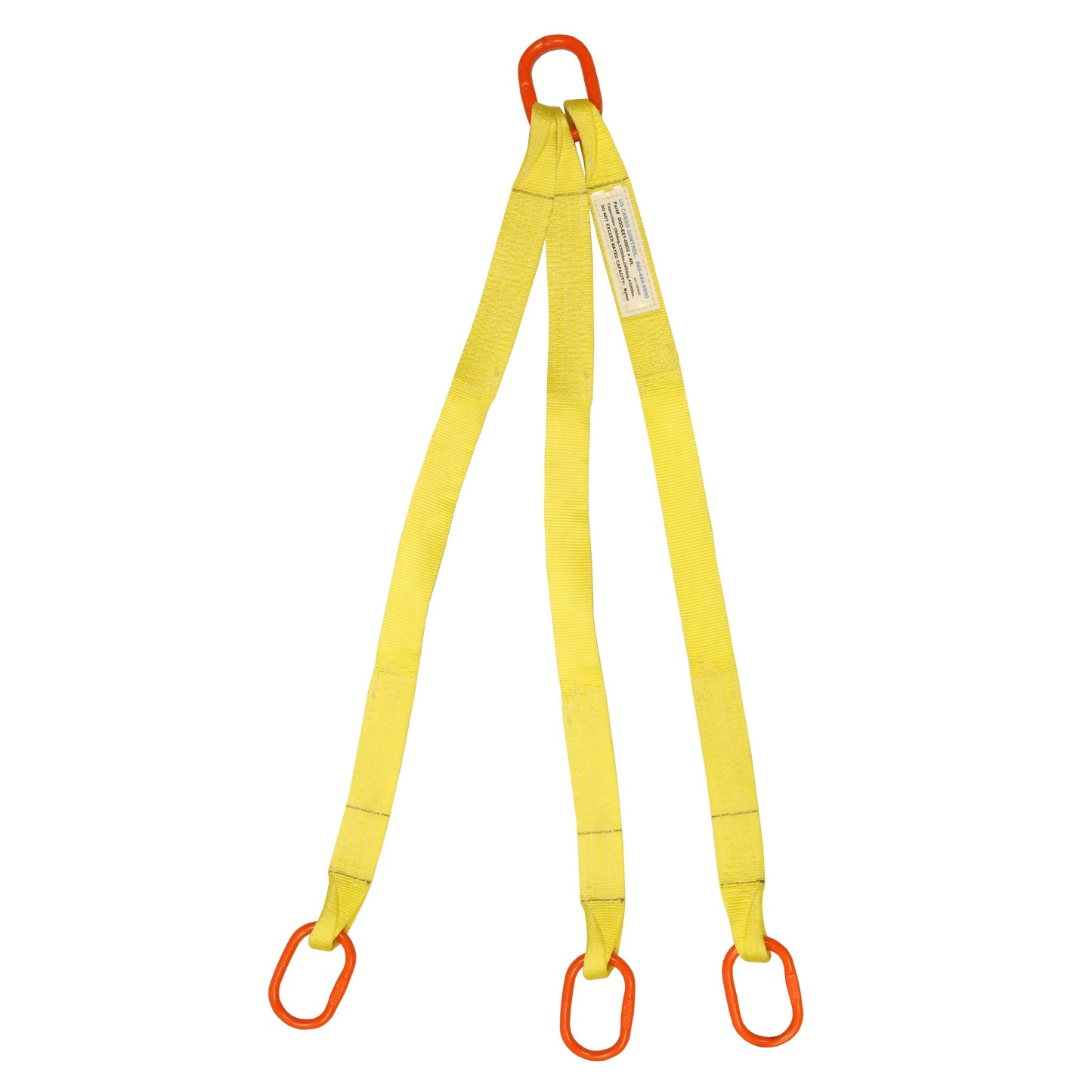 2 inchx12 foot (2 ply) Triple Leg Nylon Sling w Master Link Both Ends image 1 of 2