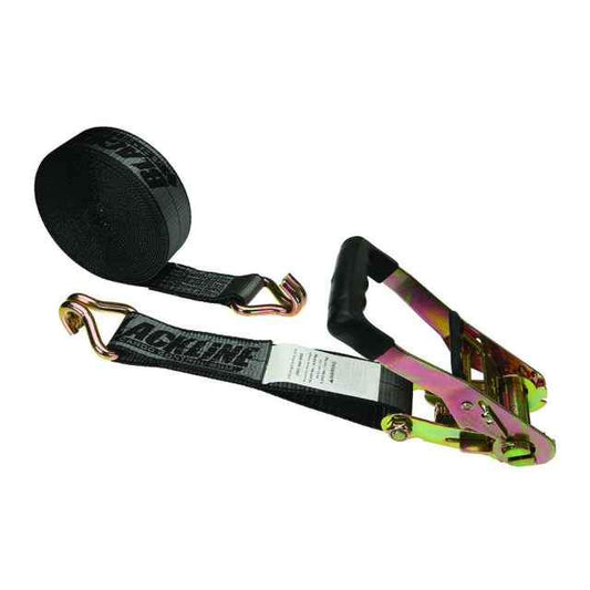 Blackline 2" Ratchet Strap w/ Double J Hooks