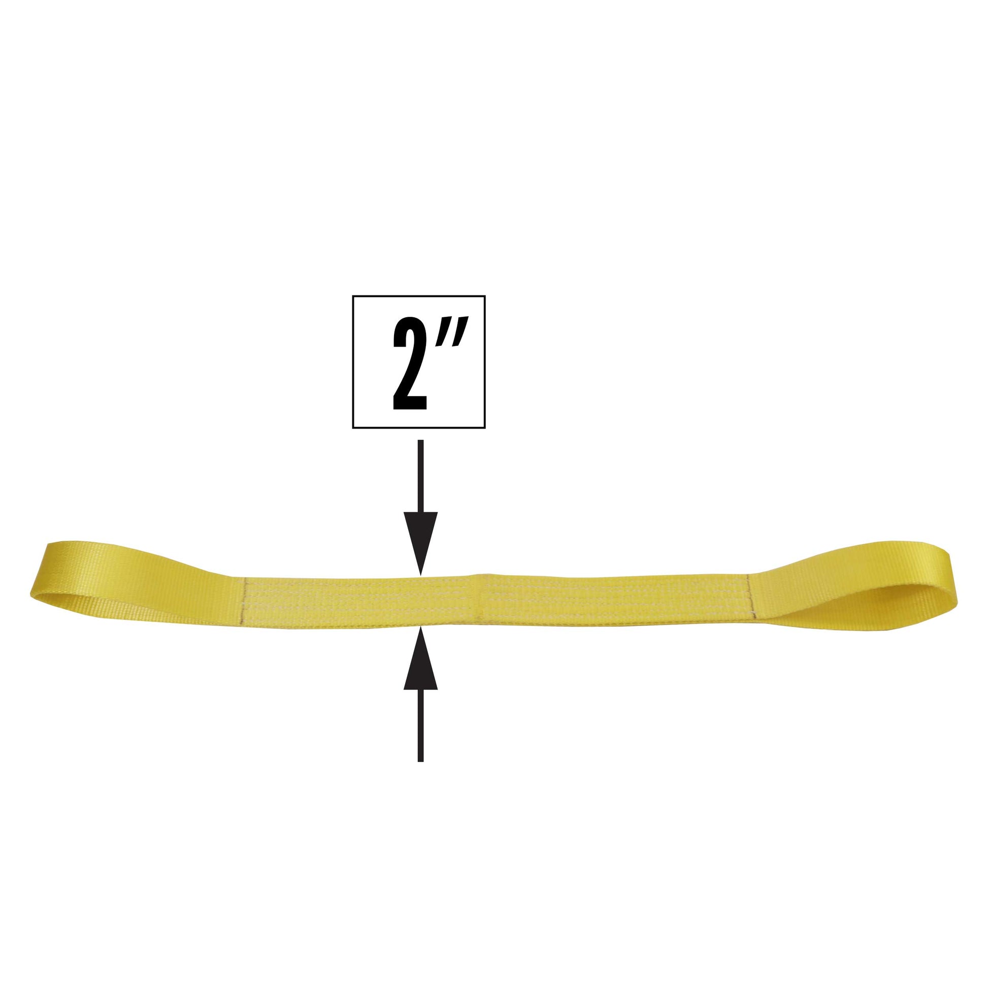Nylon Lifting Sling Straight Eye & Eye 2 inch x 3 foot 1ply image 2 of 2