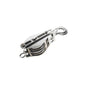 Double Swivel Block w/ Hook & Brass Bushing T304 SS 3/4" x  5"
