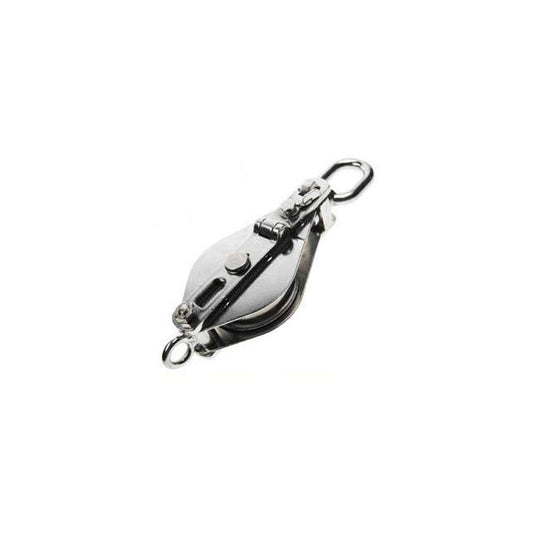 Snatch Block w/ Eye & Brass Bushing T304 SS 3/4" x  5"