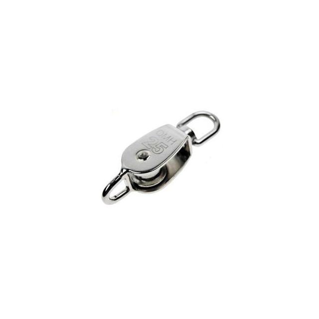 Single Swivel Eye Block w/ Loop T304 3/8" x  2"
