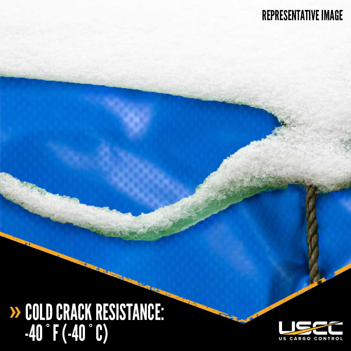 Heavy Duty Lumber Tarp 20 foot x 28 foot (6 foot Drop & Flap) 18 oz Blue Tarp image 8 of 9