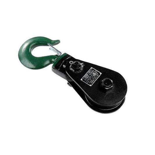 8 Ton Snatch Block w/ Hook (3/4" wire x 12" sheave)
