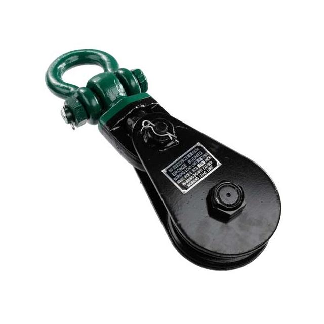 4190 Snatch Block w/ Shackle (3/4" wire x 8" sheave)