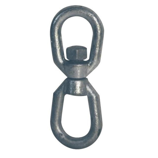 Galvanized Eye & Eye Swivel - Carbon Steel - 1/4"