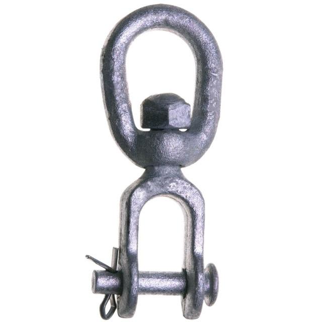 Galvanized Jaw & Eye Swivel - Carbon Steel - 3/8"