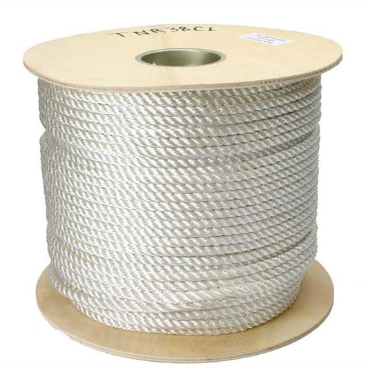 3/8" Twisted Nylon Rope - 3 Strand (600')