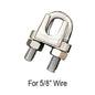 5/8" Wire Rope Clip Stainless Steel Type 304