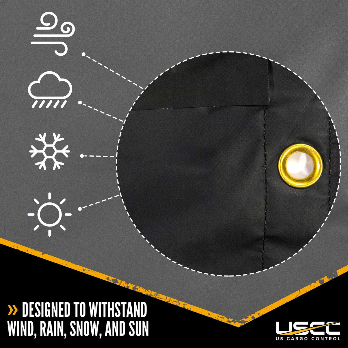 24' X 18' (8' Drop & Flap) Lightweight Lumber Tarp - 14 Oz. Black Tarp