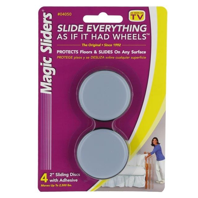2" Round Furniture Sliders - Pack of 4
