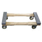 Rubber Cap Moving Dolly: 18" x 32" with 4" Wheels