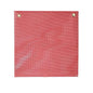 Red Vinyl-Coated Mesh Safety Replacement Flag: 18" x 18" - DOT Compliant