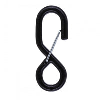 1 inch Heavy Duty Black Vinyl Coated SHook w Keeper 2000 lbs image 1 of 2