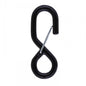 1 inch Heavy Duty Black Vinyl Coated SHook w Keeper 2000 lbs image 1 of 2