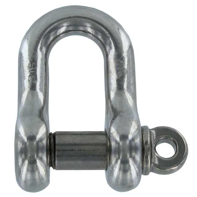 7/8" Screw Pin Chain Shackle Stainless Steel