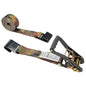 2" x 12' Camo Ratchet Strap w/ Black Flat Hook