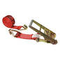 3 inch x 20 foot Red Ratchet Strap w Wire Hooks image 1 of 3