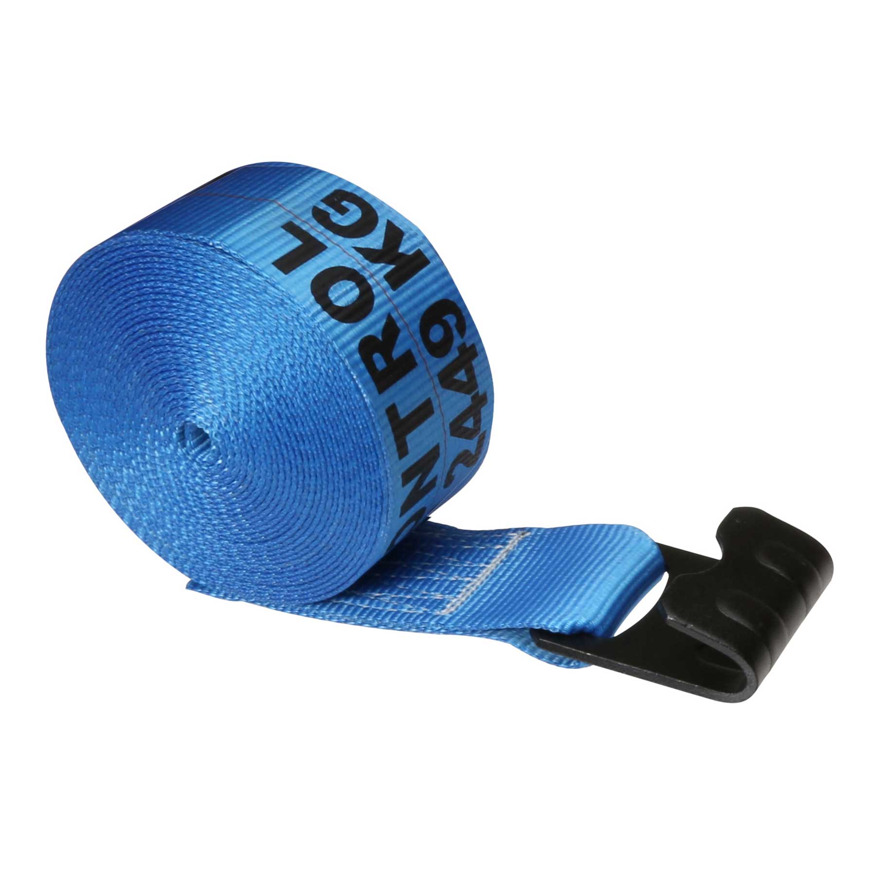 3 inch x 20 foot Blue Winch Strap with Flat Hook