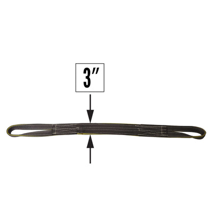 Nylon Lifting Sling Reversed Eye 3 inch x 14 foot 2ply image 2 of 2