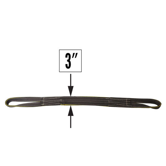 Nylon Lifting Sling Reversed Eye 3 inch x 14 foot 2ply image 2 of 2