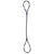 1 inch x 20 foot Three Part Braided Wire Rope Sling image 1 of 3