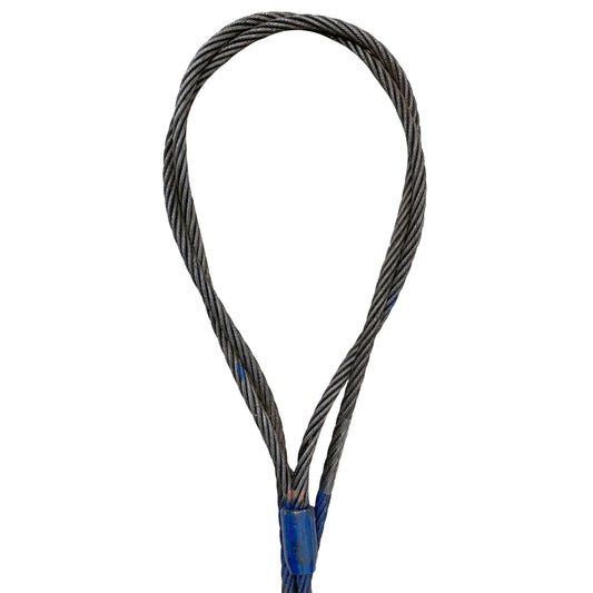 112 inch x 14 foot Three Part Braided Wire Rope Sling image 2 of 3
