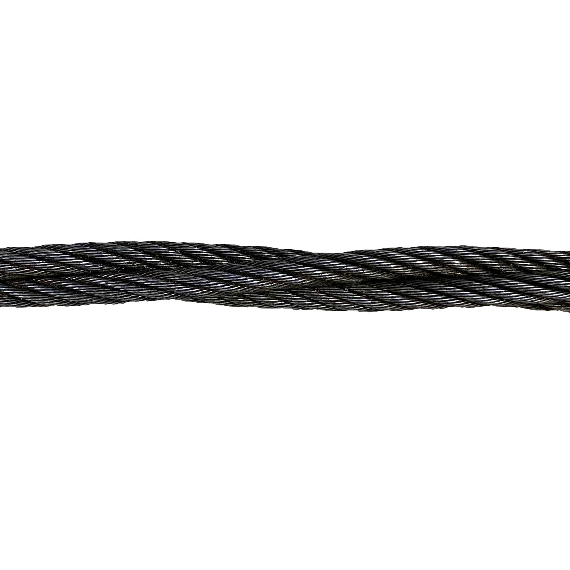 114 inch x 12 foot Three Part Braided Wire Rope Sling image 3 of 3