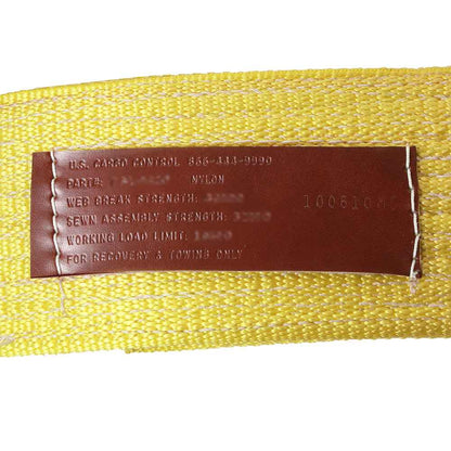 12 inch x 20 foot Heavy Duty Recovery Strap w Cordura Eyes image 3 of 3