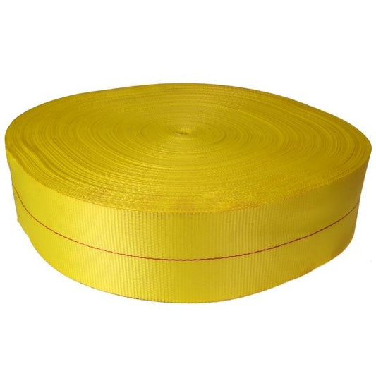 4" x 300' 20K Polyester Cargo Webbing - Yellow