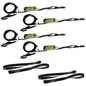 Motorcycle Ratchet Strap Kit 4 Pack