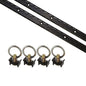 6 Piece 4 foot L Track Tie Down System Black image 1 of 9