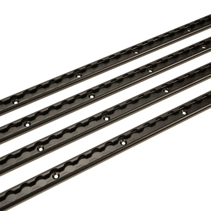 8 Piece 4 foot L Track Tie Down System Black image 3 of 9