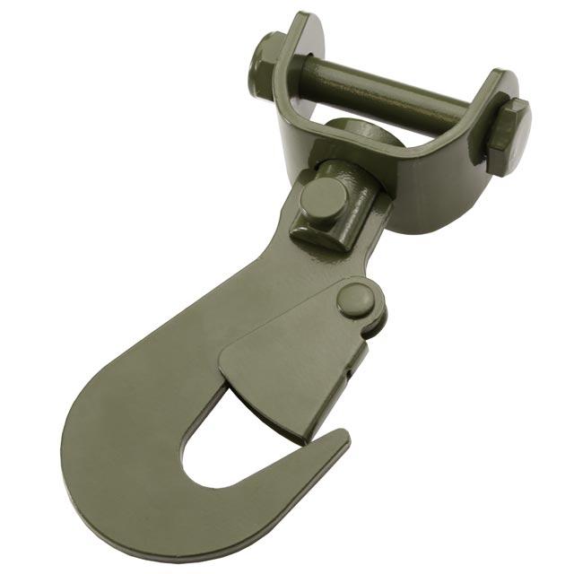 Olive Drab Swivel Flat Hook for 2" Webbing
