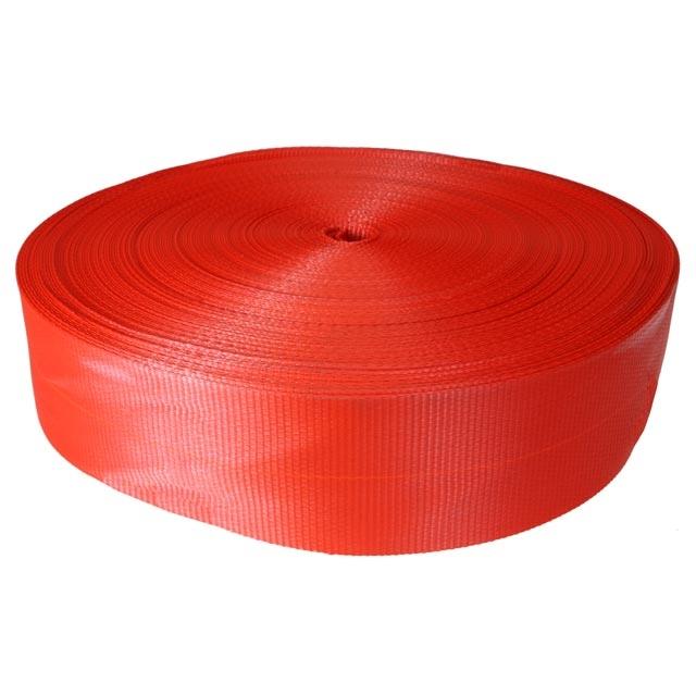 4" x 300' 20K Polyester Cargo Webbing - Red