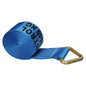 4 inch x 30 foot Blue Winch Strap with DRing