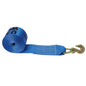 4 inch x 30 foot Blue Winch Strap with Grab Hook