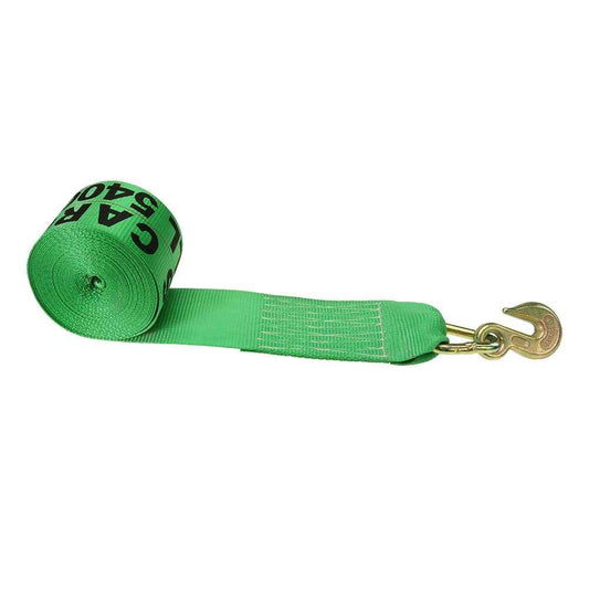 4 inch x 30 foot Winch Straps with Grab Hook
