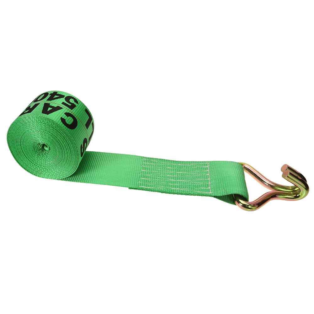 4 inch x 27 foot Winch strap with Wire Hook