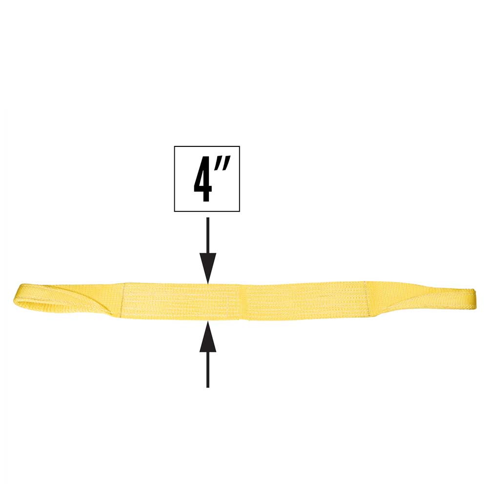 Nylon Lifting Sling Straight Eye & Eye 4 inch x 20 foot 3ply image 4 of 4