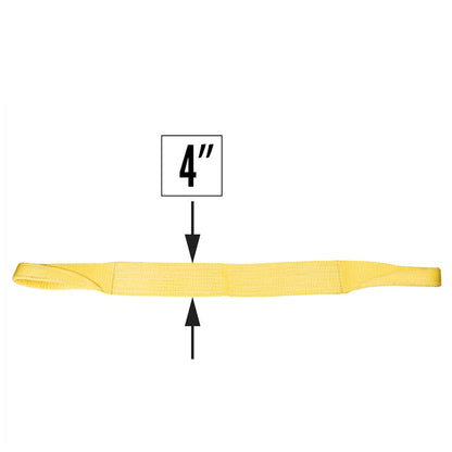 Nylon Lifting Sling Straight Eye & Eye 4 inch x 24 foot 1ply image 4 of 4