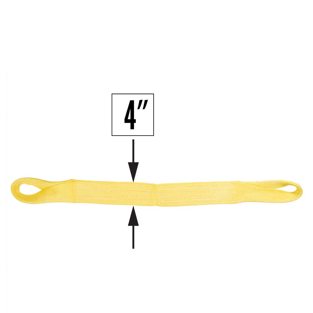 Nylon Lifting Sling Twisted Eye & Eye 4 inch x 18 foot 3ply image 5 of 5